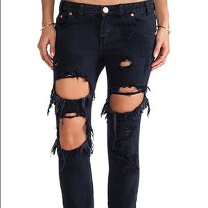One Teaspoon Freebird Black Jeans